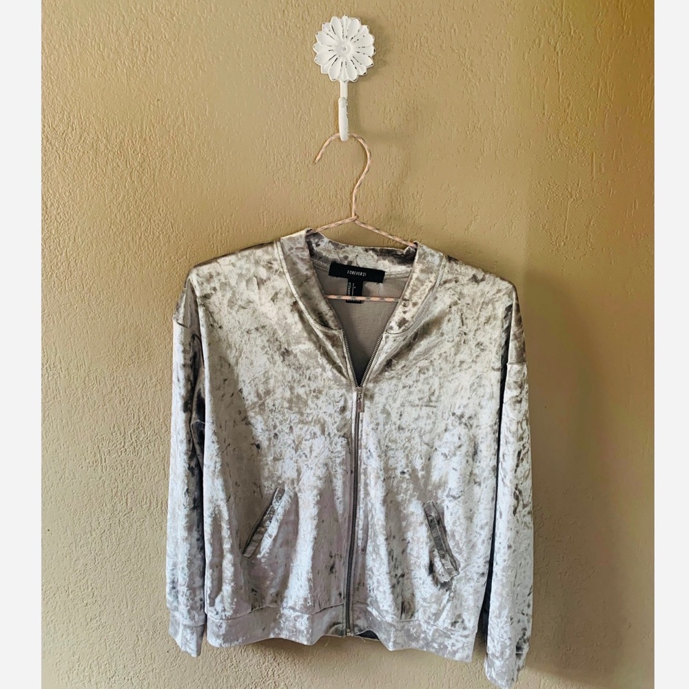 Grey Velvet Jacket ✨
